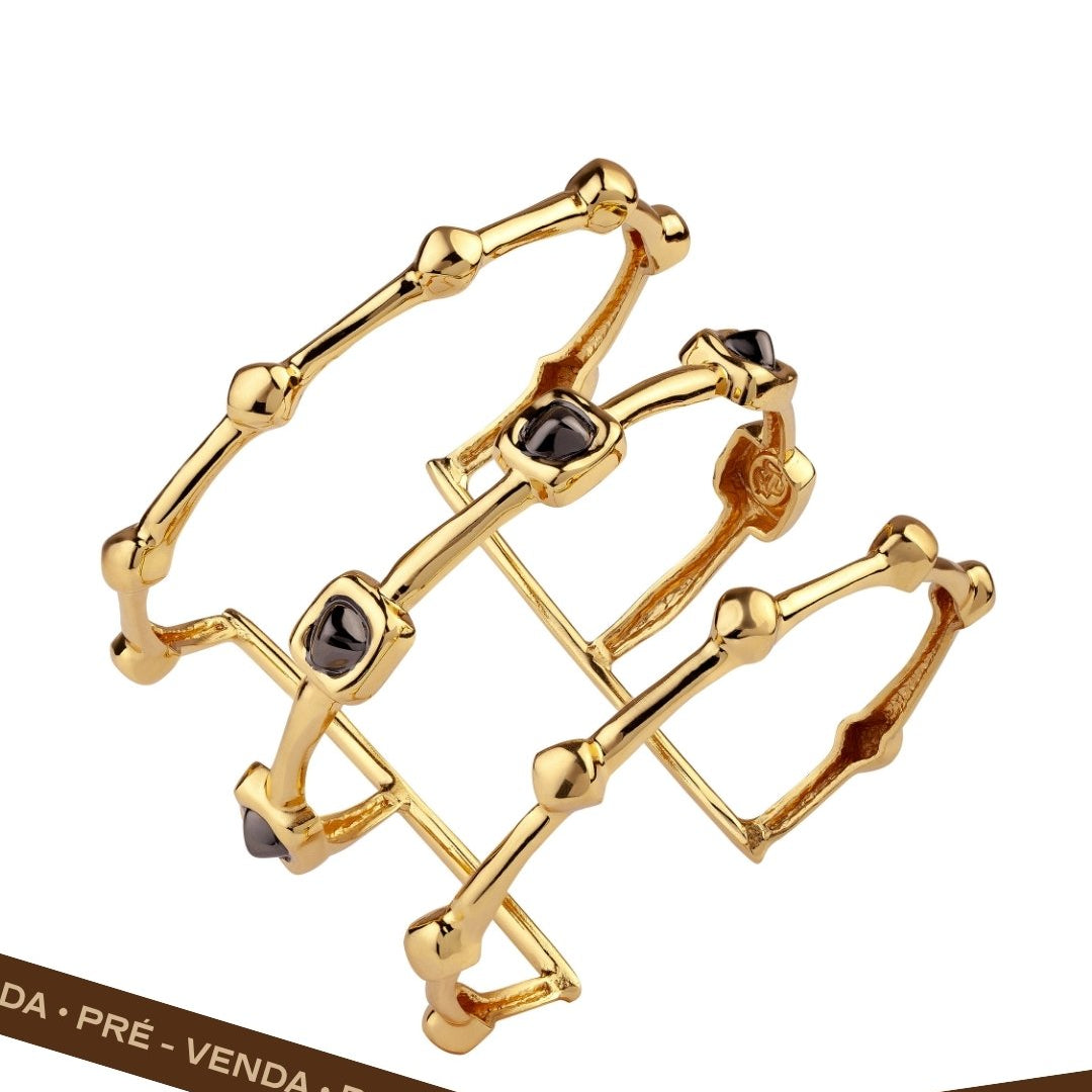 Bracelete Triplo Cubos Revolução