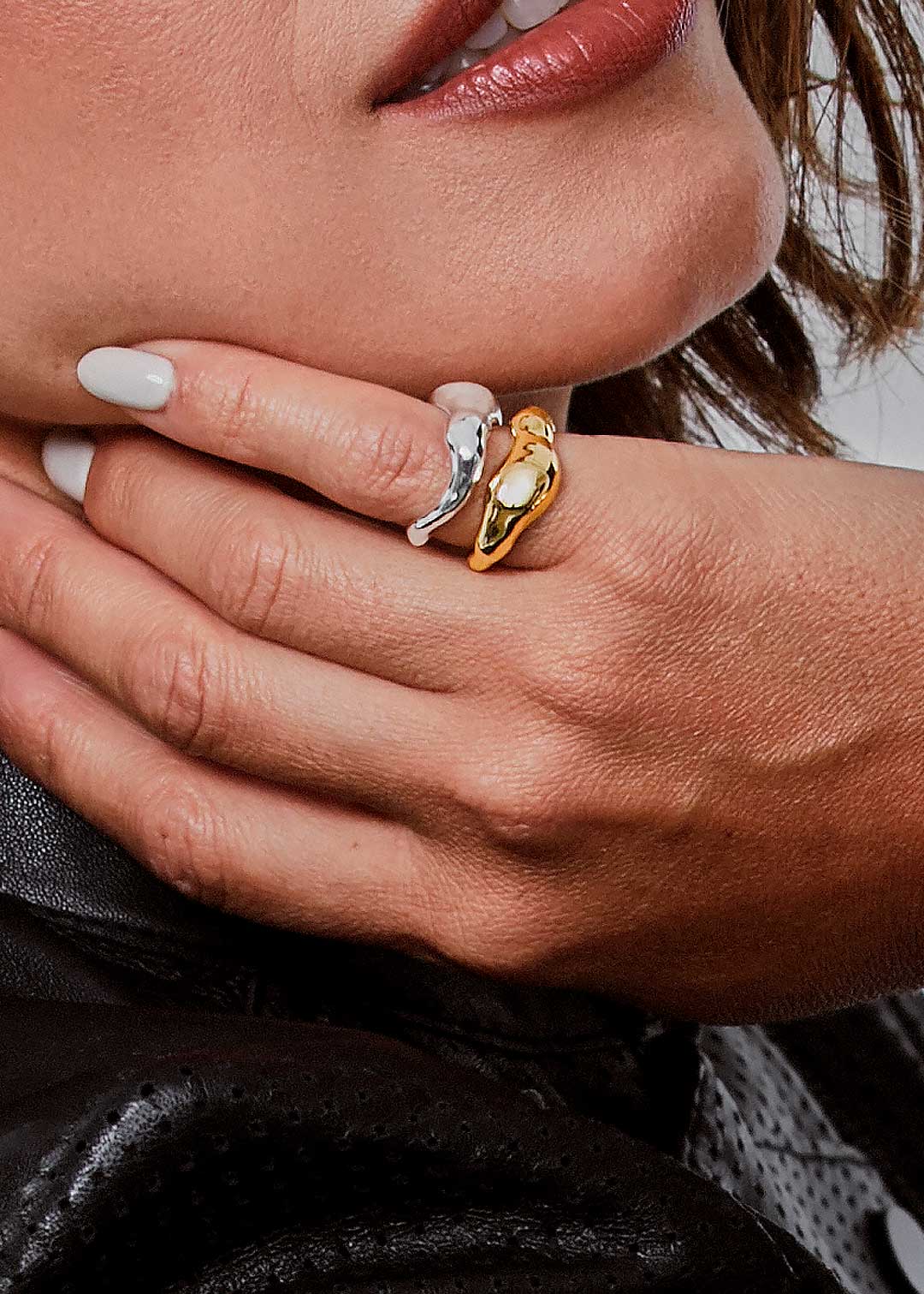 Double Antithesis Pinky Ring