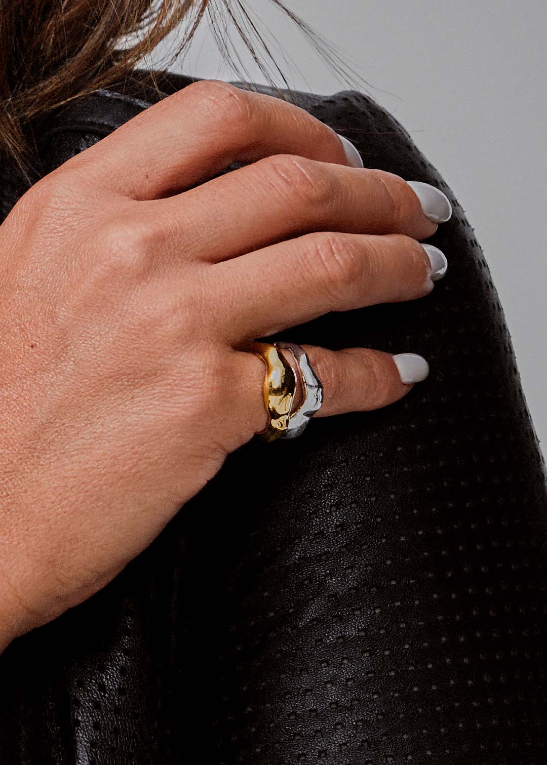 Double Antithesis Pinky Ring