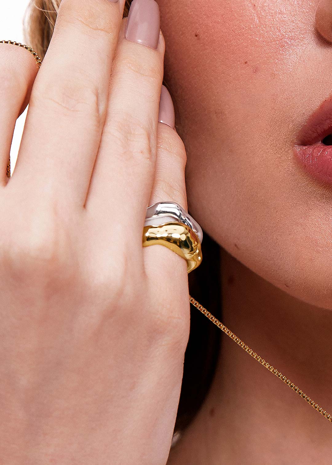 Double Antithesis Pinky Ring