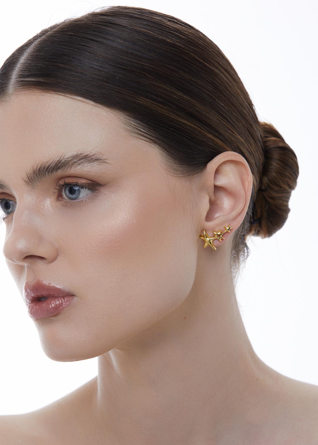 Brinco Pequeno Earcuff Estrelas Lúmen