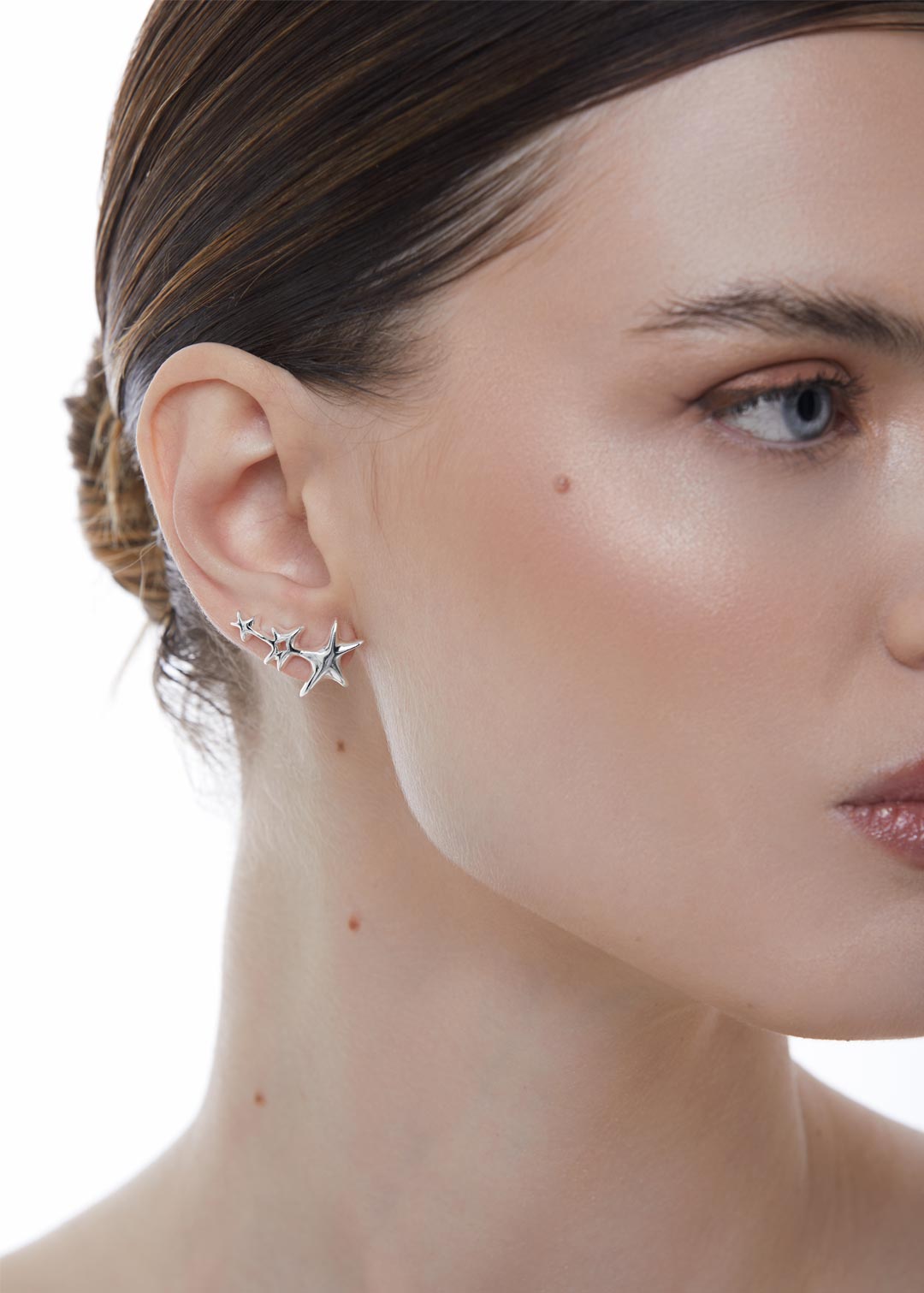Brinco Pequeno Earcuff Estrelas Lúmen