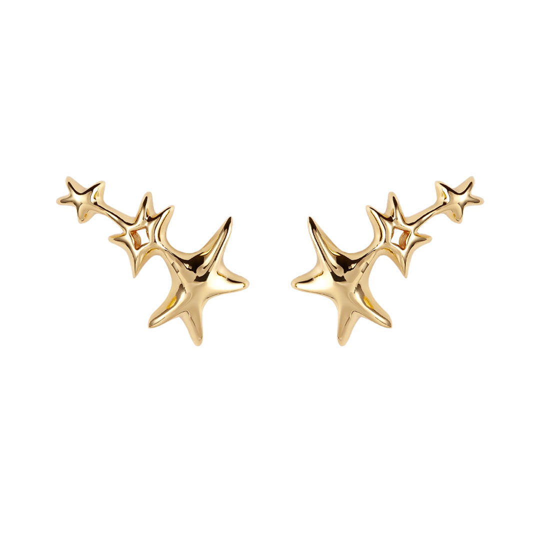 Brinco Pequeno Earcuff Estrelas Lúmen