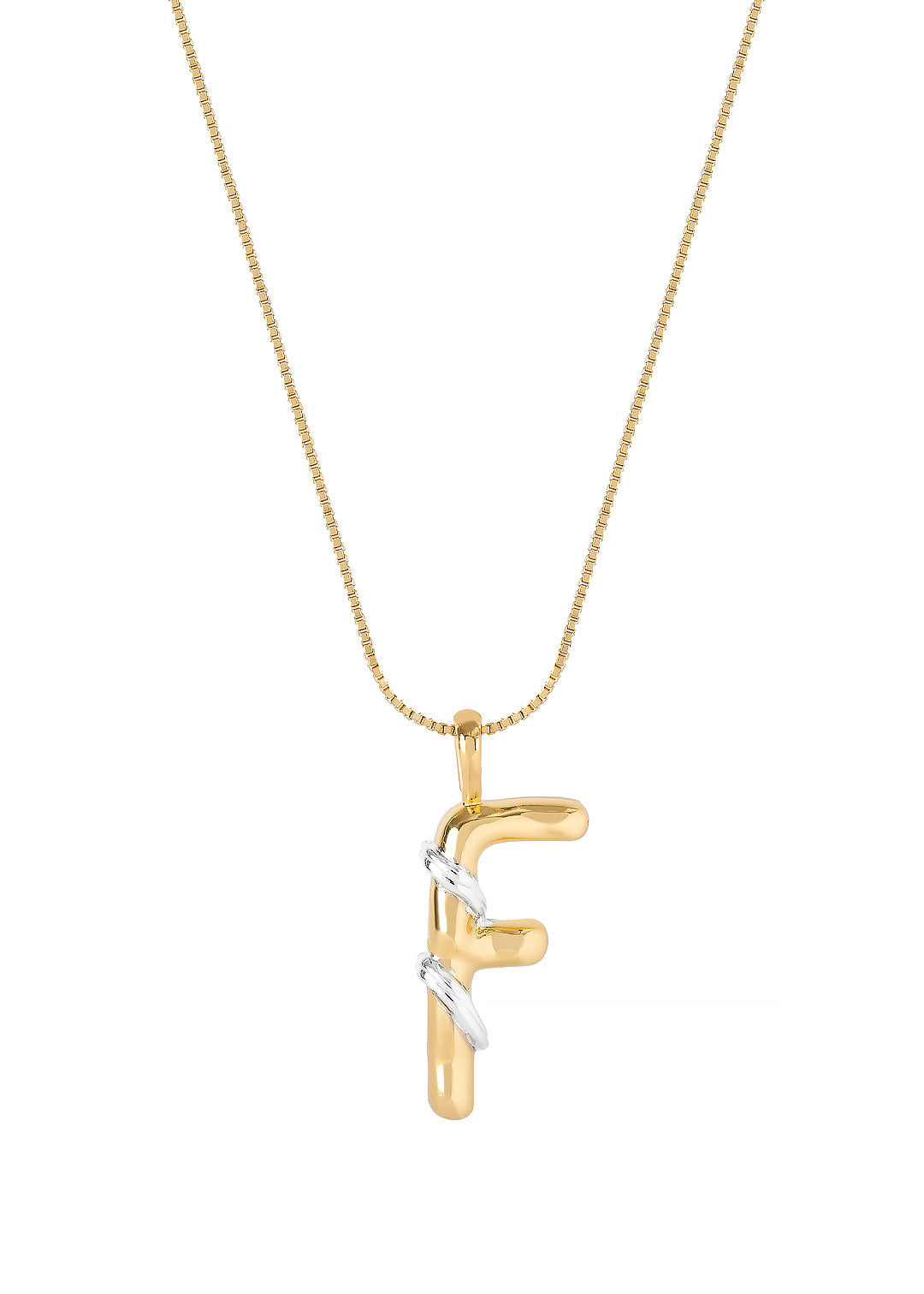 Initial F Pause Necklace