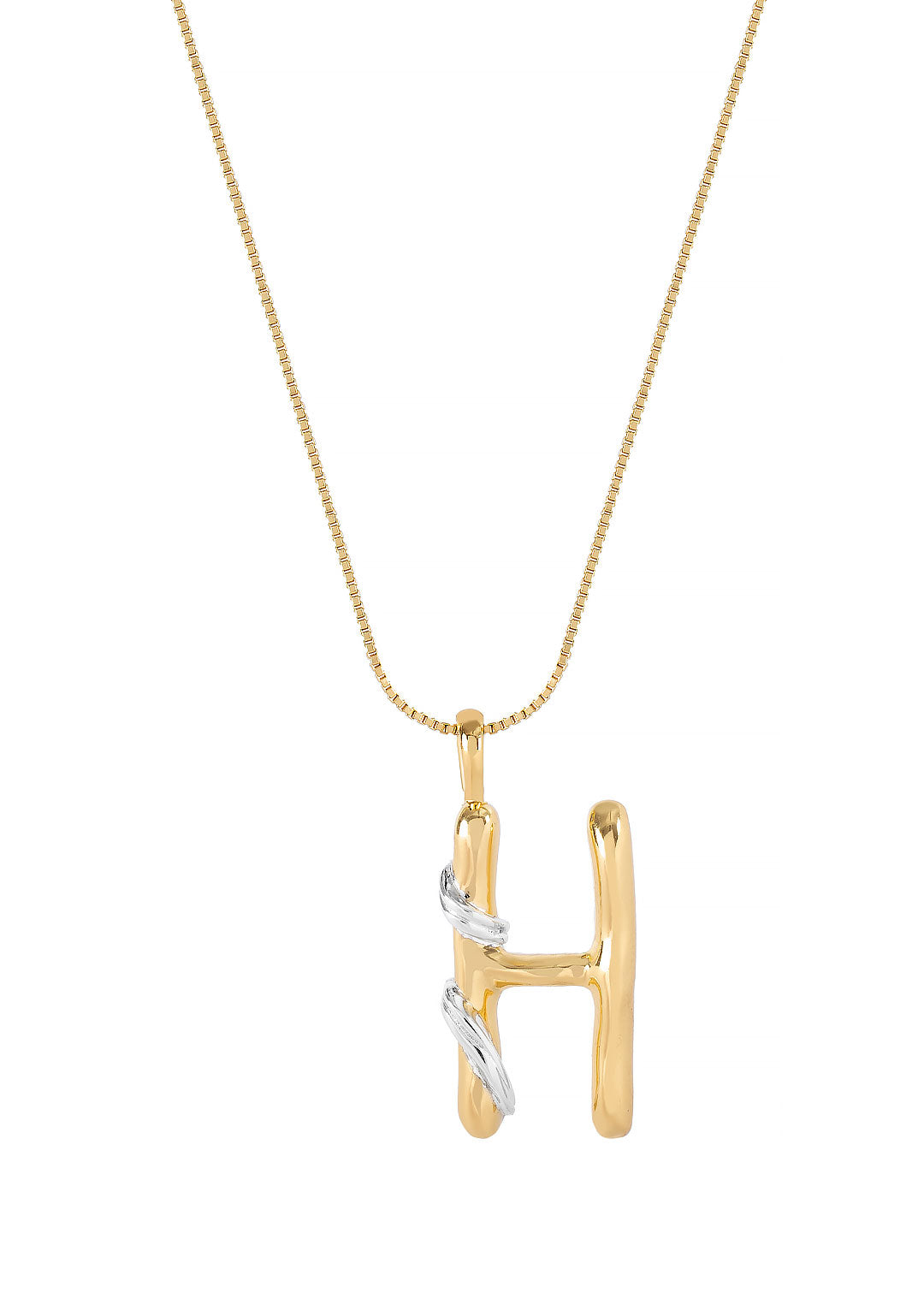 Pause Initial H Necklace