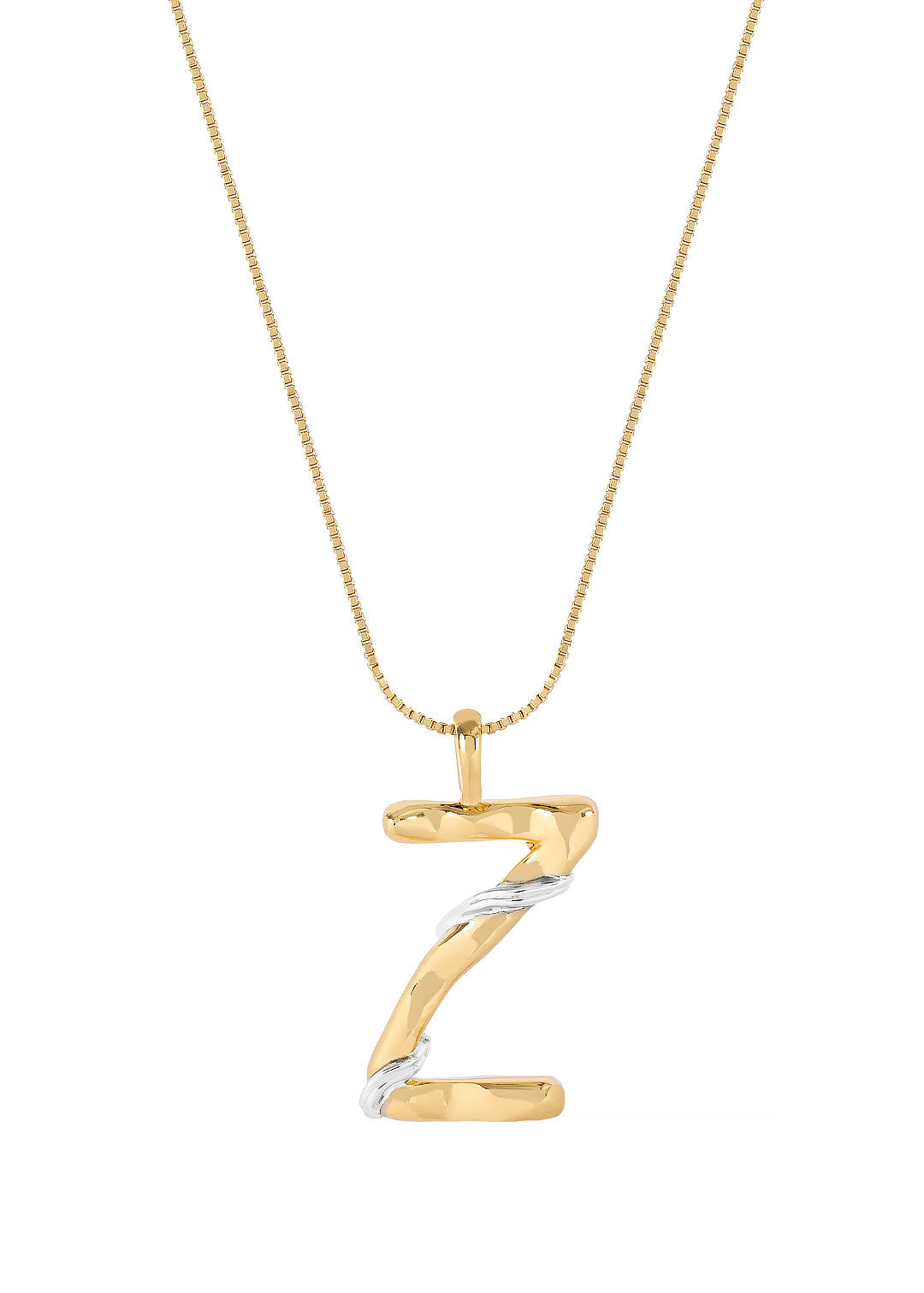 Pause Z Initial Necklace