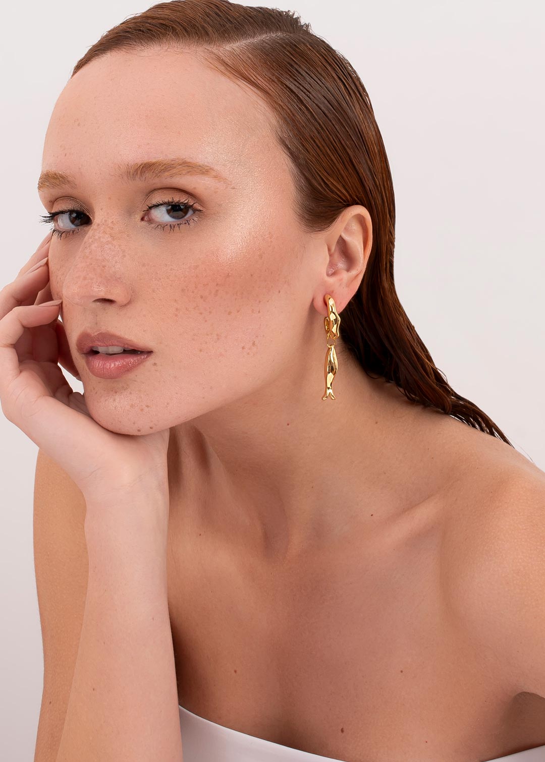 Argola Pingente Peixe Mergulho