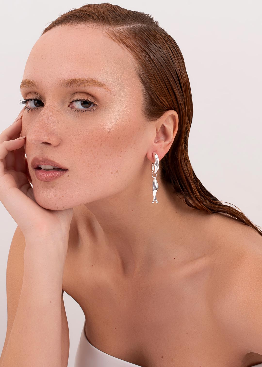 Argola Pingente Peixe Mergulho