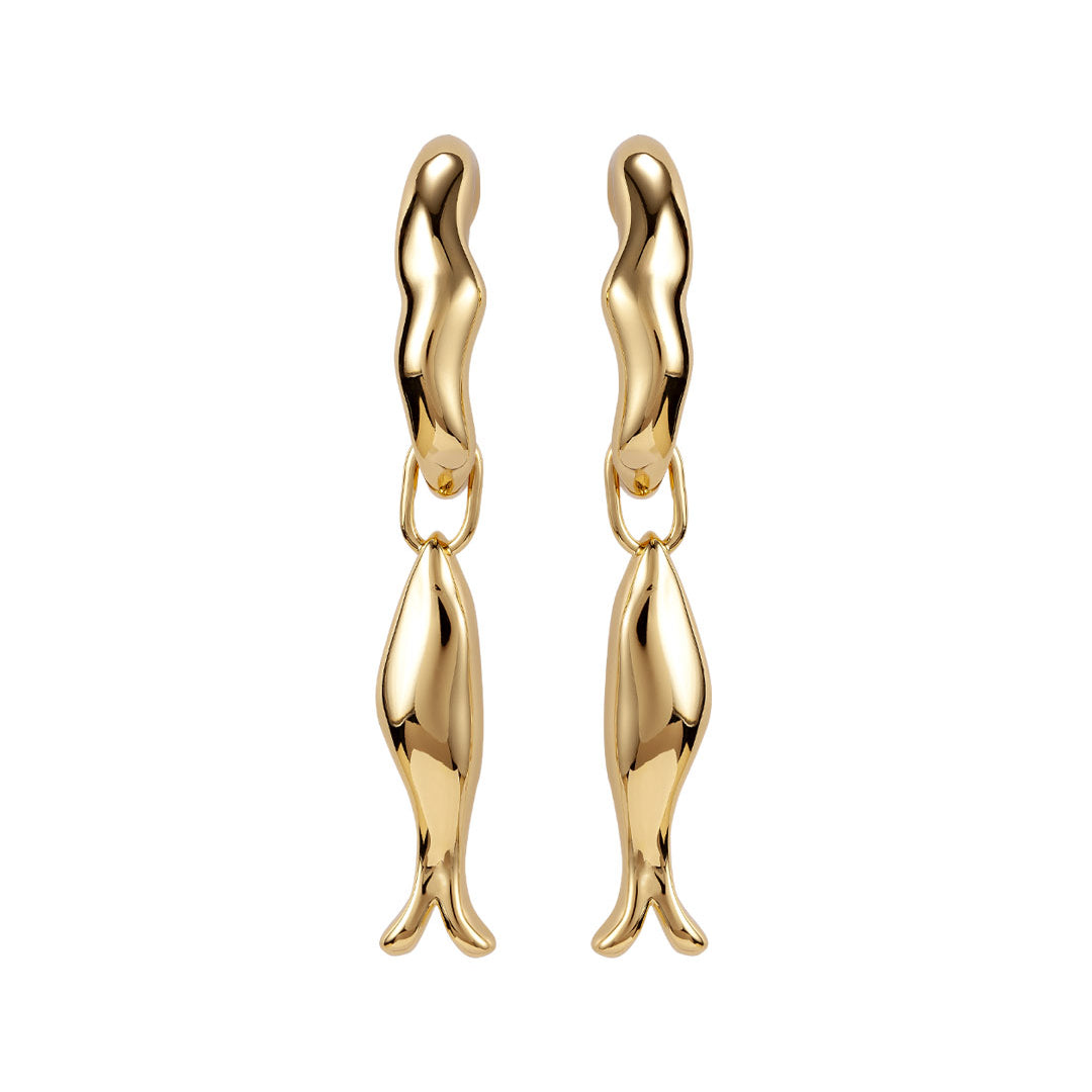 Argola Pingente Peixe Mergulho