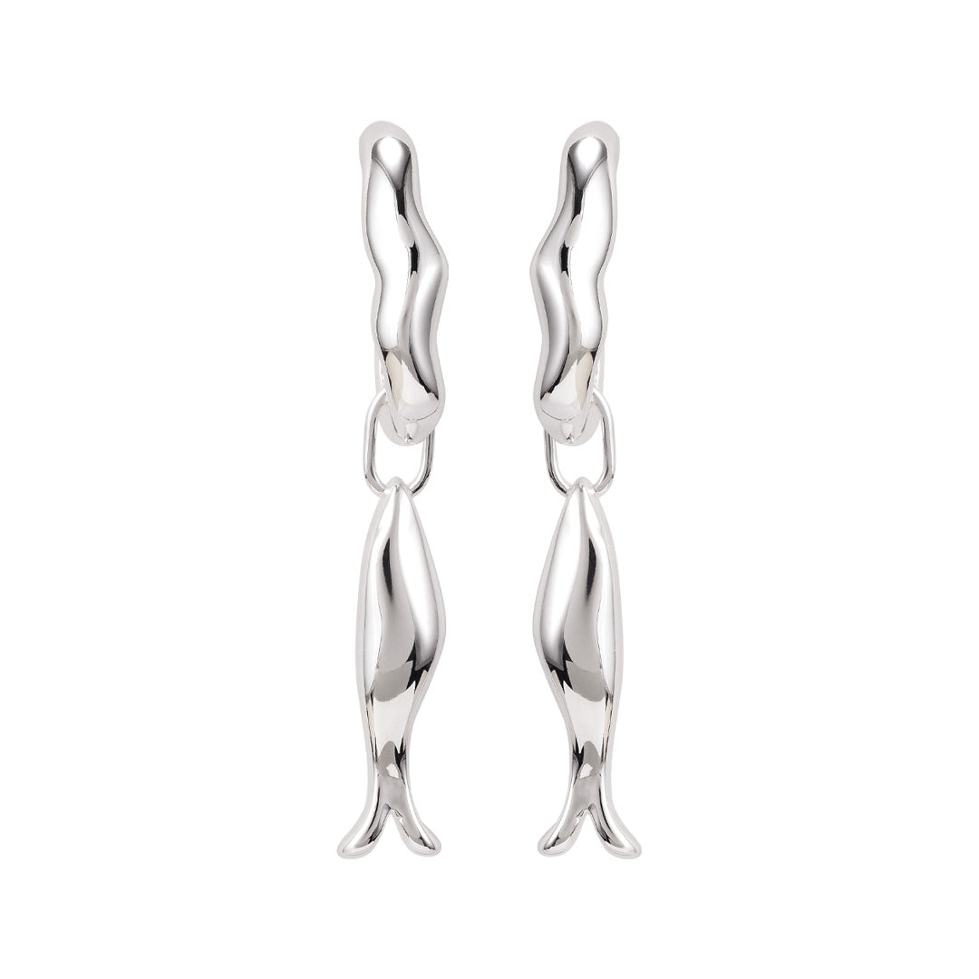 Argola Pingente Peixe Mergulho