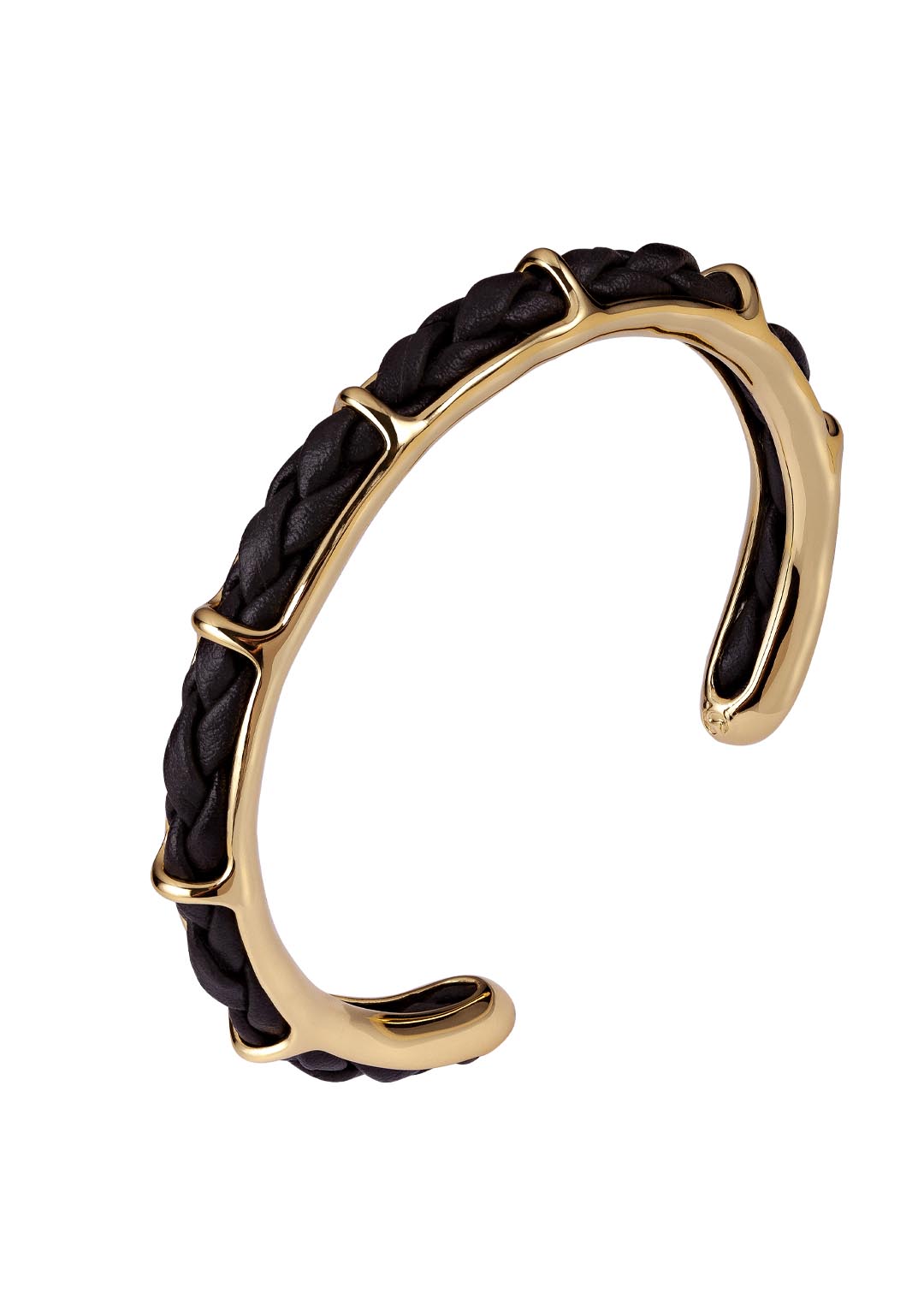 Bracelete Couro Café Estela