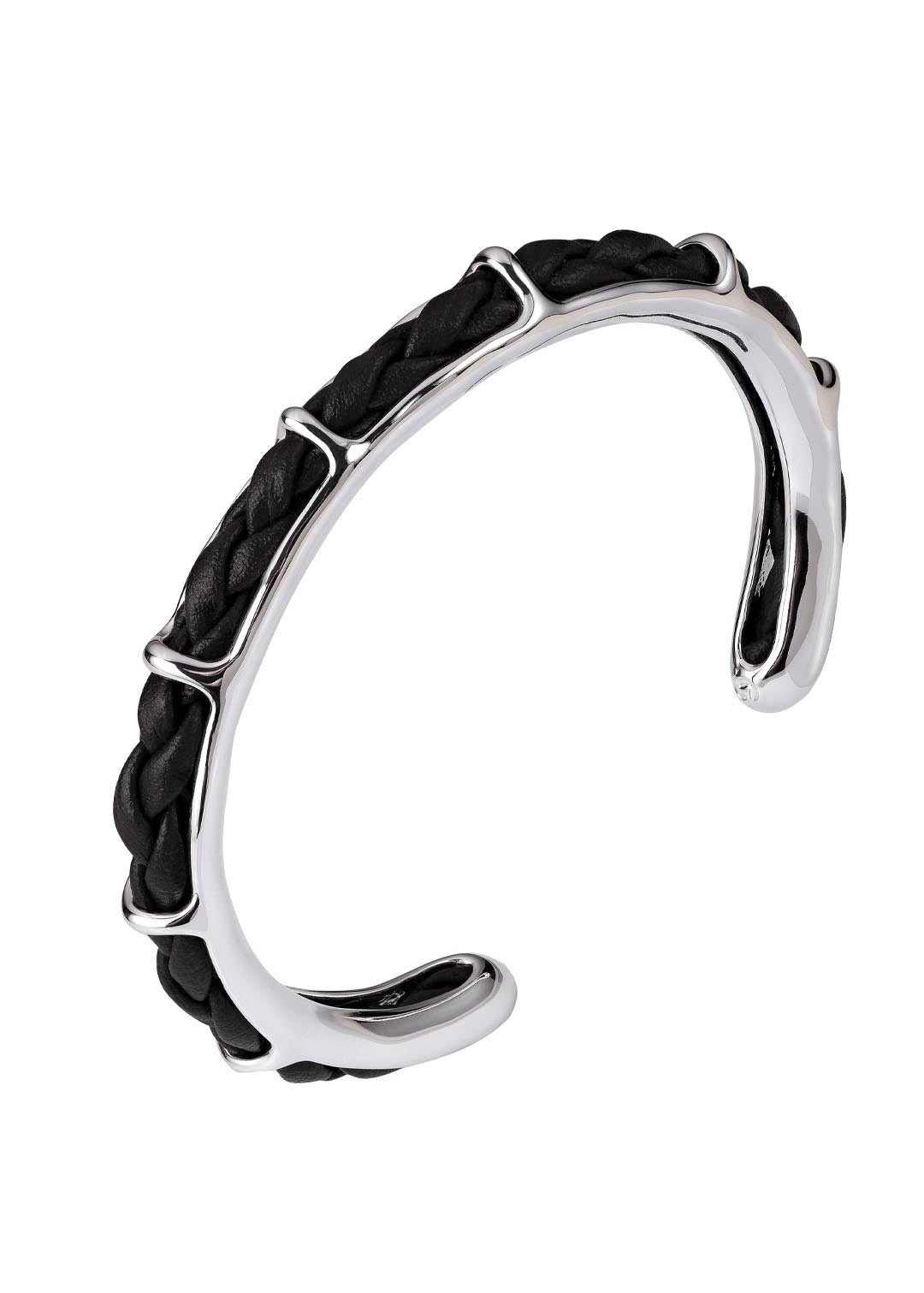 Bracelete Couro Café Estela