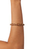 Bracelete Couro Marrom Estela