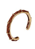 Bracelete Couro Marrom Estela
