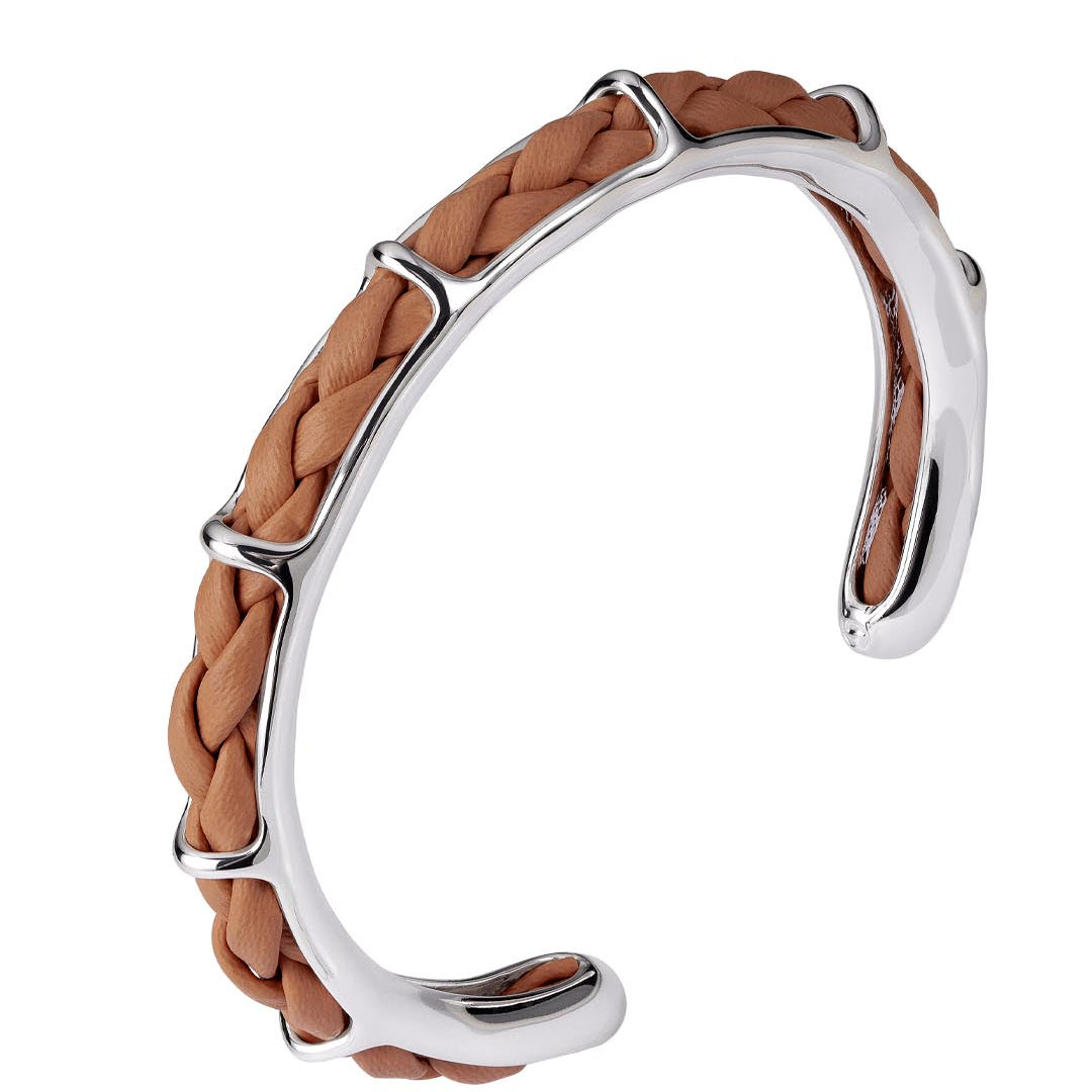 Bracelete Couro Nude Estela