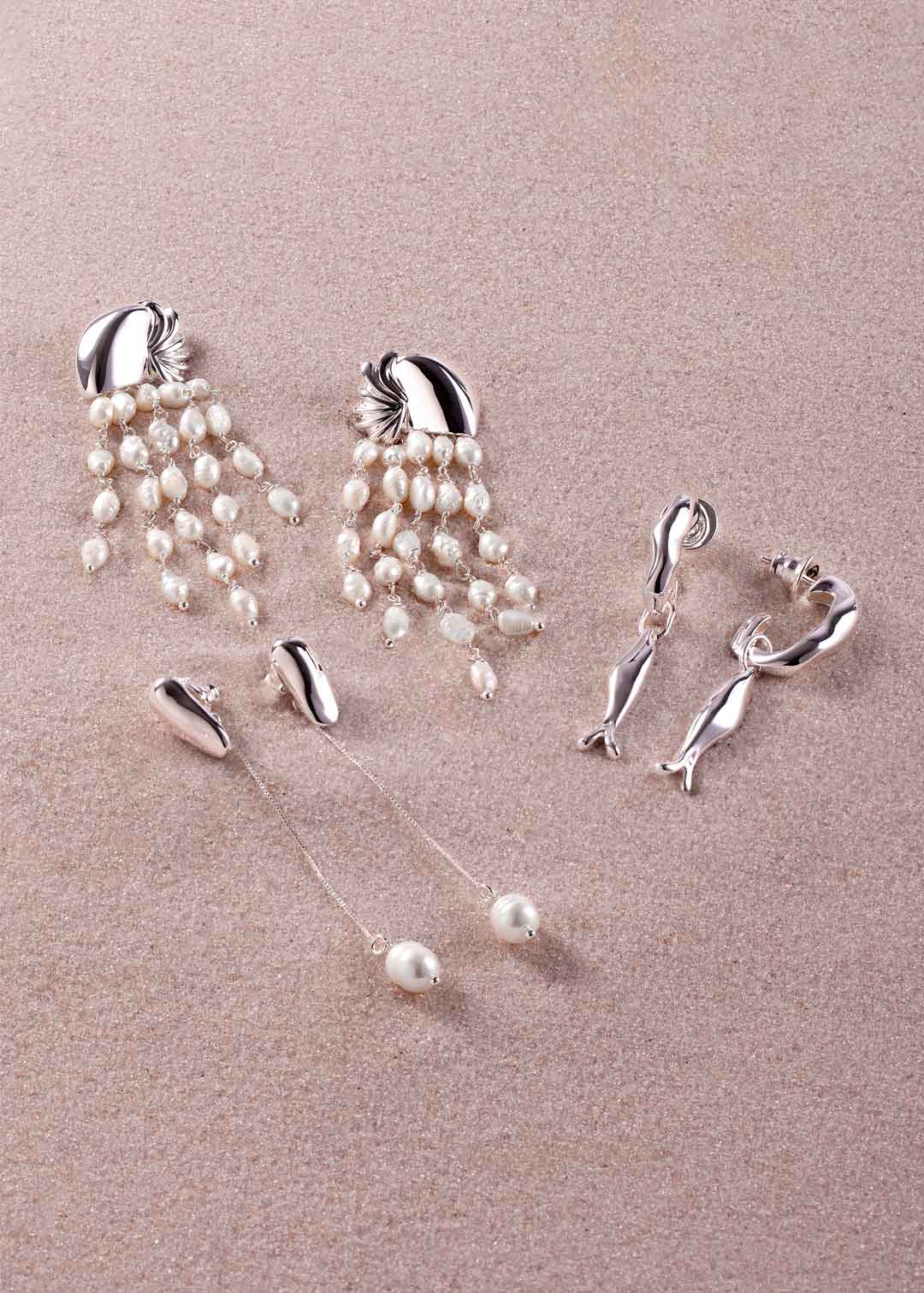 Brinco Cascata Pérola Mergulho