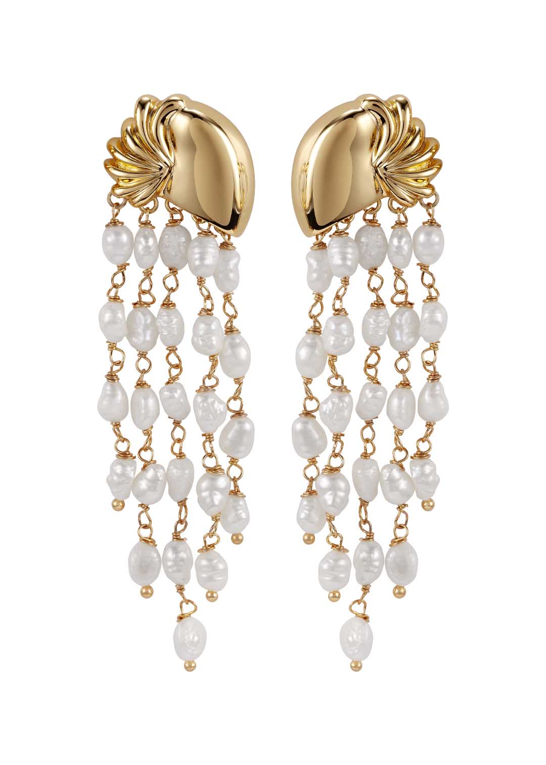 Brinco Cascata Pérola Mergulho