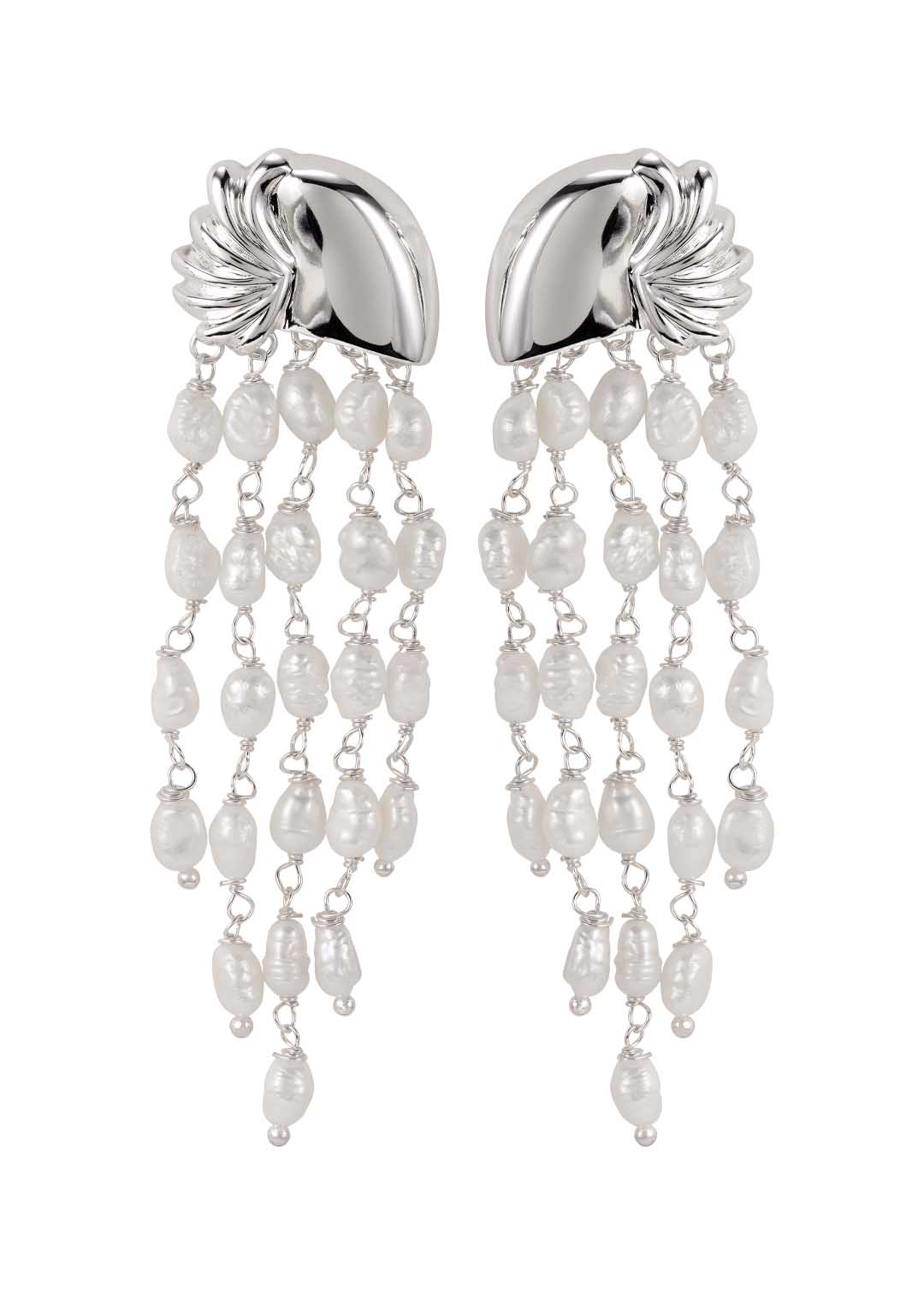 Brinco Cascata Pérola Mergulho