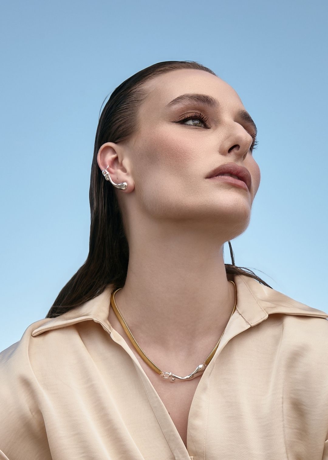 Brinco Earcuff Gota Múltipla