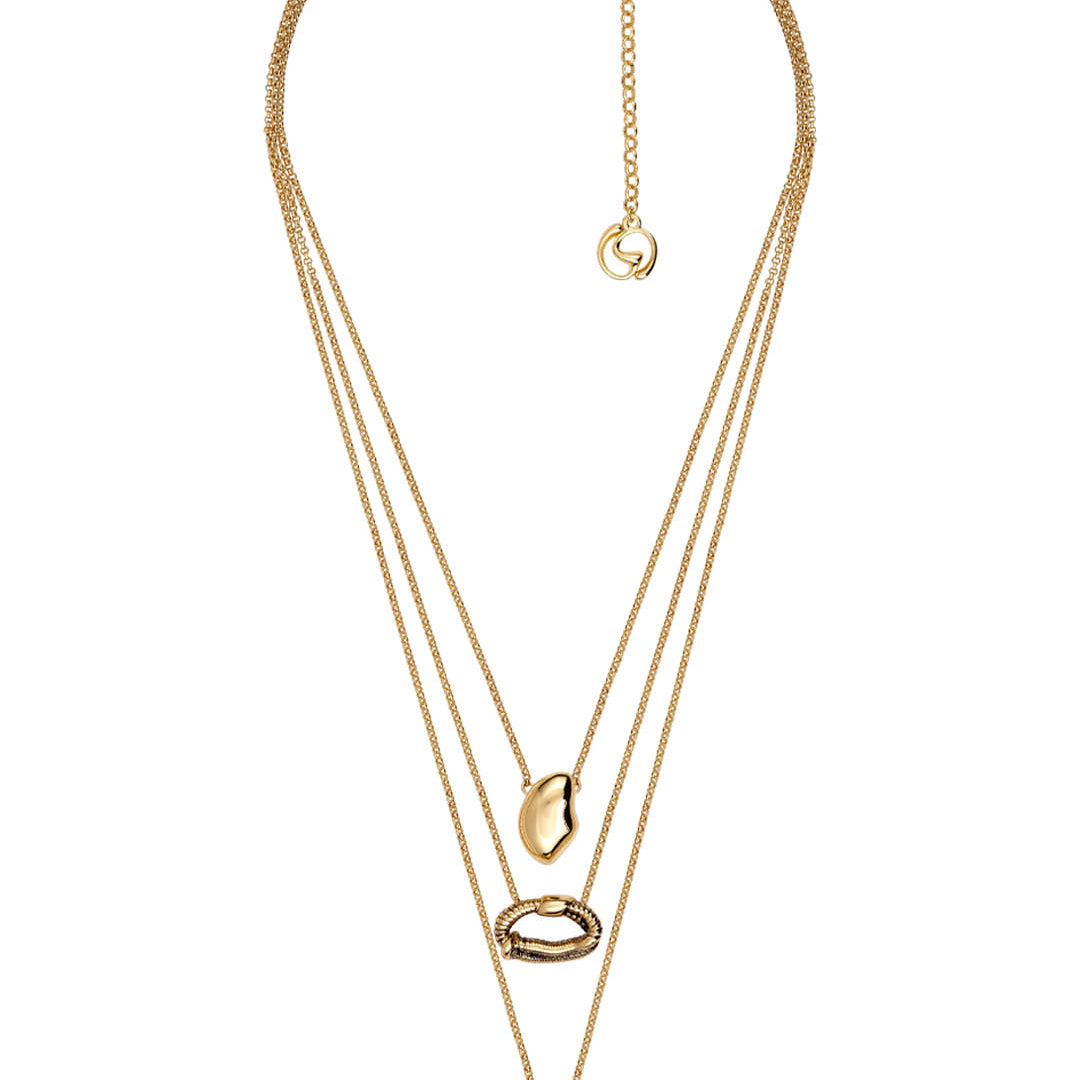 Colar Triplo Corda Estela