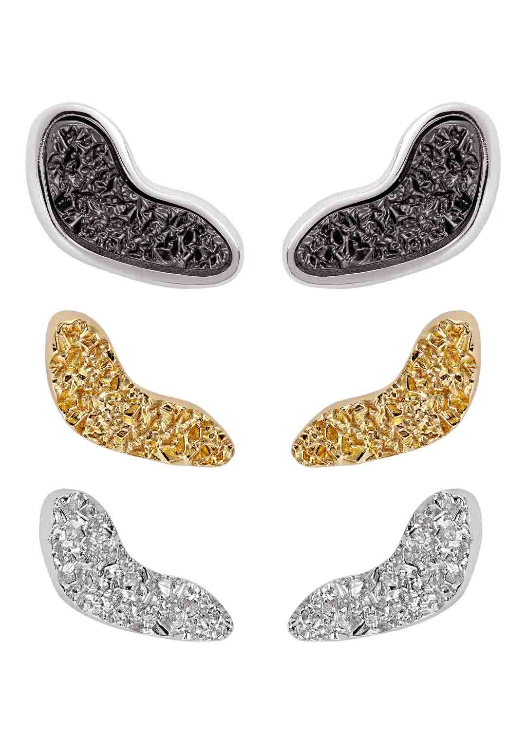 Trio de Brincos Desmontáveis Efêmera